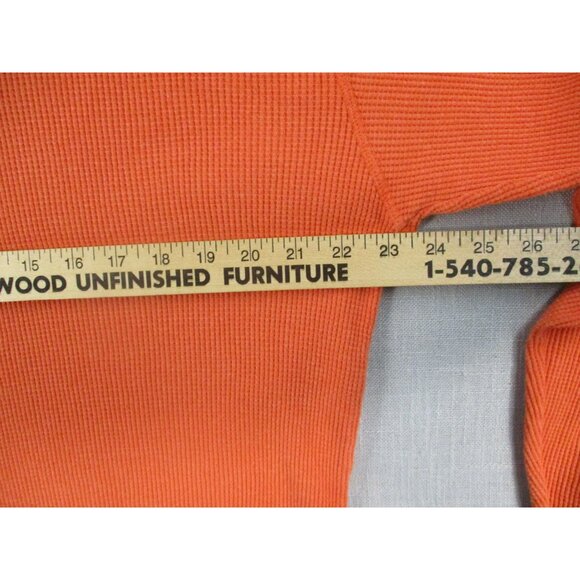 Woman Within L 18/20 Coral Short Sleeve Waffle Knit Top Casual Lightweight - Picture 4 of 7